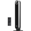 image:imageDREO Tower Fan for Bedroom 28fts Velocity 20dB Ultra Quiet 8 Speeds  2026 Upgraded DC Motor 90 Oscillating 4 Modes Standing Fan Bladeless Fan for Indoors Floor Fans with Remote BlackSilver