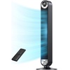 image:imageDREO Tower Fan for Bedroom Upgraded DC 28fts Velocity 20dB Quiet Fan  9 Speeds Standing Fan 90 Oscillating Cooling Fan 4 Modes 12H Timer Bladeless Fan Powerful for Home BlackBlack