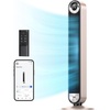 image:imageDREO Tower Fan for Bedroom Upgraded DC 28fts Velocity 20dB Quiet Fan  9 Speeds Standing Fan 90 Oscillating Cooling Fan 4 Modes 12H Timer Bladeless Fan Powerful for Home BlackStarlight