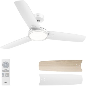 image:imageDREO Ceiling Fan with Lights for IndoorOutdoor 42 Low Profile Ceiling fan with Light and Remote Control for Bedroom 22dB Quiet DC Motor QuickInstall 6 Speeds Reversible Dimmable 5CCT BlackWhite