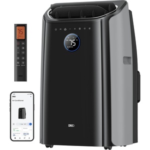 image:imageDREO Portable Air Conditioner 516S 14000 BTU ASHRAE 10000 BTU DOE Smart AC Unit for Bedroom with Drainagefree Cooling FanampDehumidifier 3 in 1 APPVoiceRemote Quiet Standing AC for Room IndoorsBlack
