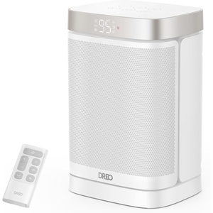 image:imageDREO Space Heater Portable Electric Heaters for Indoor Use with Thermostat  70Oscillation Remote ECO 12H Timer 5 Modes Safe Quiet Room Heater for Bedroom 1500W PTC Ceramic Heater for OfficeStarlight