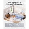 image:imageDREO 16 Inch 20dB Quiet Smart Fans for Bedroom DC Room Fan with Remote 120120 Oscillating Fan 6 Modes 9 Speeds 12H TimerWorks AlexaGoogleWiFiVoice Control Silver Oversize DRHAF004SSilver