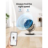 image:imageDREO 16 Inch 20dB Quiet Smart Fans for Bedroom DC Room Fan with Remote 120120 Oscillating Fan 6 Modes 9 Speeds 12H TimerWorks AlexaGoogleWiFiVoice Control Silver Oversize DRHAF004SGold