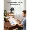 image:imageDREO 16 Inch 20dB Quiet Smart Fans for Bedroom DC Room Fan with Remote 120120 Oscillating Fan 6 Modes 9 Speeds 12H TimerWorks AlexaGoogleWiFiVoice Control Silver Oversize DRHAF004SSilver