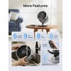 image:imageDREO 16 Inch 20dB Quiet Smart Fans for Bedroom DC Room Fan with Remote 120120 Oscillating Fan 6 Modes 9 Speeds 12H TimerWorks AlexaGoogleWiFiVoice Control Silver Oversize DRHAF004SSilver