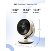 image:imageDREO 16 Inch 20dB Quiet Smart Fans for Bedroom DC Room Fan with Remote 120120 Oscillating Fan 6 Modes 9 Speeds 12H TimerWorks AlexaGoogleWiFiVoice Control Silver Oversize DRHAF004SStarlight