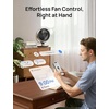 image:imageDREO 16 Inch 20dB Quiet Smart Fans for Bedroom DC Room Fan with Remote 120120 Oscillating Fan 6 Modes 9 Speeds 12H TimerWorks AlexaGoogleWiFiVoice Control Silver Oversize DRHAF004SStarlight