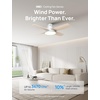 image:imageDREO Ceiling Fan 44 Inch Low Profile Ceiling Fan with Light and Remote 5CCT LED 6Level Dimmable 6Speed Reversible Motor 22 dB Timer EasyInstall Black Flush Mount for BedroomWhite