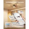 image:imageDREO Ceiling Fans with Lights 44 Flush Mount Smart Ceiling Fan RemoteBlack