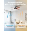 image:imageDREO Ceiling Fans with Lights 44 Flush Mount Smart Ceiling Fan RemoteBlack