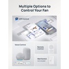image:imageDREO Ceiling Fans with Lights 44 Flush Mount Smart Ceiling Fan RemoteBlack