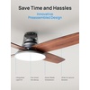 image:imageDREO Ceiling Fans with Lights 44 Flush Mount Smart Ceiling Fan RemoteSilver