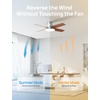 image:imageDREO Ceiling Fans with Lights 44 Flush Mount Smart Ceiling Fan RemoteSilver