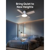 image:imageDREO Ceiling Fans with Lights 44 Flush Mount Smart Ceiling Fan RemoteWhite