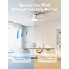 image:imageDREO Ceiling Fans with Lights 44 Flush Mount Smart Ceiling Fan RemoteWhite