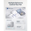 image:imageDREO Ceiling Fans with Lights 44 Flush Mount Smart Ceiling Fan RemoteWhite