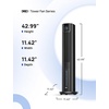 image:imageDREO Evaporative Air Swamp Cooler 43 Cooling Fans that Blow Cold Air  2026 Upgraded 80 Oscillating Floor Fan for Bedroom Easy Cleaning APP Control Ice Pack 4 Speeds 4 Modes 12H Timer WhiteMatte Black