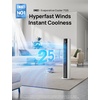 image:imageDREO Evaporative Air Swamp Cooler 43 Cooling Fans that Blow Cold Air  2026 Upgraded 80 Oscillating Floor Fan for Bedroom Easy Cleaning APP Control Ice Pack 4 Speeds 4 Modes 12H Timer WhiteWhite