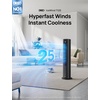image:imageDREO Evaporative Air Swamp Cooler 43 Cooling Fans that Blow Cold Air  2026 Upgraded 80 Oscillating Floor Fan for Bedroom Easy Cleaning APP Control Ice Pack 4 Speeds 4 Modes 12H Timer WhiteInk black