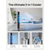 image:imageDREO Evaporative Air Swamp Cooler 43 Cooling Fans that Blow Cold Air  2026 Upgraded 80 Oscillating Floor Fan for Bedroom Easy Cleaning APP Control Ice Pack 4 Speeds 4 Modes 12H Timer WhiteSilver