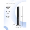 image:imageDREO Evaporative Air Swamp Cooler 43 Cooling Fans that Blow Cold Air  2026 Upgraded 80 Oscillating Floor Fan for Bedroom Easy Cleaning APP Control Ice Pack 4 Speeds 4 Modes 12H Timer WhiteMetallic Silver