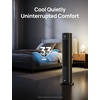 image:imageDREO Evaporative Air Swamp Cooler 43 Cooling Fans that Blow Cold Air  2026 Upgraded 80 Oscillating Floor Fan for Bedroom Easy Cleaning APP Control Ice Pack 4 Speeds 4 Modes 12H Timer WhiteBlack