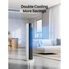 image:imageDREO Evaporative Air Swamp Cooler 43 Cooling Fans that Blow Cold Air  2026 Upgraded 80 Oscillating Floor Fan for Bedroom Easy Cleaning APP Control Ice Pack 4 Speeds 4 Modes 12H Timer WhiteWhite