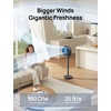 image:imageDREO Fan for Bedroom 2026 New model120100 OmniDirectional Oscillating Fan 96ft DC Motor 20 dB Quiet Standing Pedestal Fans 9 Speeds 3 Modes Remote 3742 Adjustable Height 8H TimerGrey Smart WiFi