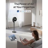 image:imageDREO Fan for Bedroom 2026 New model120100 OmniDirectional Oscillating Fan 96ft DC Motor 20 dB Quiet Standing Pedestal Fans 9 Speeds 3 Modes Remote 3742 Adjustable Height 8H TimerGrey Smart WiFi