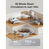 image:imageDREO Fan for Bedroom 2026 New model120100 OmniDirectional Oscillating Fan 96ft DC Motor 20 dB Quiet Standing Pedestal Fans 9 Speeds 3 Modes Remote 3742 Adjustable Height 8H TimerBlack Standard