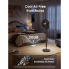 image:imageDREO Fan for Bedroom 2026 Upgraded 90ft Airflow 20dB Quiet Fan 90 Oscillating Standing Fan for Whole Room DC Motor 8H Speeds 3 Modes 3842 Adjustable Height 8H Timer 105 Manual VerticalBlack