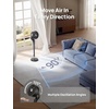 image:imageDREO Fan for Bedroom 2026 Upgraded 90ft Airflow 20dB Quiet Fan 90 Oscillating Standing Fan for Whole Room DC Motor 8H Speeds 3 Modes 3842 Adjustable Height 8H Timer 105 Manual VerticalBlack