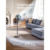 image:imageDREO Fan for Bedroom 2026 Upgraded 90ft Airflow 20dB Quiet Fan 90 Oscillating Standing Fan for Whole Room DC Motor 8H Speeds 3 Modes 3842 Adjustable Height 8H Timer 105 Manual VerticalGrey