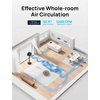 image:imageDREO Fan for Bedroom 2026 Upgraded 90ft Airflow 20dB Quiet Fan 90 Oscillating Standing Fan for Whole Room DC Motor 8H Speeds 3 Modes 3842 Adjustable Height 8H Timer 105 Manual VerticalBlack