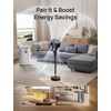 image:imageDREO Fan for Bedroom 2026 Upgraded 90ft Airflow 20dB Quiet Fan 90 Oscillating Standing Fan for Whole Room DC Motor 8H Speeds 3 Modes 3842 Adjustable Height 8H Timer 105 Manual VerticalBlack