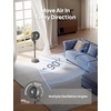 image:imageDREO Fan for Bedroom 2026 Upgraded 90ft Airflow 20dB Quiet Fan 90 Oscillating Standing Fan for Whole Room DC Motor 8H Speeds 3 Modes 3842 Adjustable Height 8H Timer 105 Manual VerticalGrey
