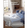 image:imageDREO Fan for Bedroom 2026 Upgraded 90ft Airflow 20dB Quiet Fan 90 Oscillating Standing Fan for Whole Room DC Motor 8H Speeds 3 Modes 3842 Adjustable Height 8H Timer 105 Manual VerticalWhite