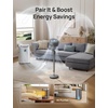 image:imageDREO Fan for Bedroom 2026 Upgraded 90ft Airflow 20dB Quiet Fan 90 Oscillating Standing Fan for Whole Room DC Motor 8H Speeds 3 Modes 3842 Adjustable Height 8H Timer 105 Manual VerticalGrey