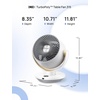 image:imageDREO Fan for Bedroom Desk Air Circulator Fans with Remote 11 Inch Table Fan for Whole Room 65ft Powerful Airflow 120 Vertical Manual and 90 Oscillating 4 Speeds 8H Timer 25dB Quiet HomePury White