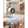 image:imageDREO Fan for Bedroom Desk Air Circulator Fans with Remote 11 Inch Table Fan for Whole Room 65ft Powerful Airflow 120 Vertical Manual and 90 Oscillating 4 Speeds 8H Timer 25dB Quiet HomePury White