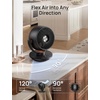 image:imageDREO Fan for Bedroom Desk Air Circulator Fans with Remote 11 Inch Table Fan for Whole Room 65ft Powerful Airflow 120 Vertical Manual and 90 Oscillating 4 Speeds 8H Timer 25dB Quiet HomeBlack