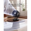 image:imageDREO Fan for Bedroom Desk Air Circulator Fans with Remote 11 Inch Table Fan for Whole Room 65ft Powerful Airflow 120 Vertical Manual and 90 Oscillating 4 Speeds 8H Timer 25dB Quiet HomeBlack