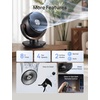 image:imageDREO Fan for Bedroom Desk Air Circulator Fans with Remote 11 Inch Table Fan for Whole Room 65ft Powerful Airflow 120 Vertical Manual and 90 Oscillating 4 Speeds 8H Timer 25dB Quiet HomeBlack