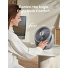 image:imageDREO Fan for Bedroom Table Air Circulator for Whole Room 11 Inch 60ft Strong Airflow 120 adjustable tilt 20db Low Noise Quiet 3 Speeds Desk Fan for HomeOffice KitchenGrey