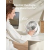 image:imageDREO Fan for Bedroom Table Air Circulator for Whole Room 11 Inch 60ft Strong Airflow 120 adjustable tilt 20db Low Noise Quiet 3 Speeds Desk Fan for HomeOffice KitchenWhite
