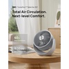 image:imageDREO Fan for Bedroom Table Air Circulator for Whole Room 11 Inch 60ft Strong Airflow 120 adjustable tilt 20db Low Noise Quiet 3 Speeds Desk Fan for HomeOffice KitchenGrey
