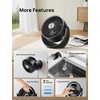 image:imageDREO Fan for Bedroom Table Air Circulator for Whole Room 11 Inch 60ft Strong Airflow 120 adjustable tilt 20db Low Noise Quiet 3 Speeds Desk Fan for HomeOffice KitchenBlack