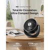 image:imageDREO Fan for Bedroom Table Air Circulator for Whole Room 11 Inch 60ft Strong Airflow 120 adjustable tilt 20db Low Noise Quiet 3 Speeds Desk Fan for HomeOffice KitchenBlack