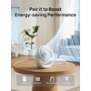 image:imageDREO Fan for Bedroom Table Air Circulator for Whole Room 11 Inch 60ft Strong Airflow 120 adjustable tilt 20db Low Noise Quiet 3 Speeds Desk Fan for HomeOffice KitchenWhite